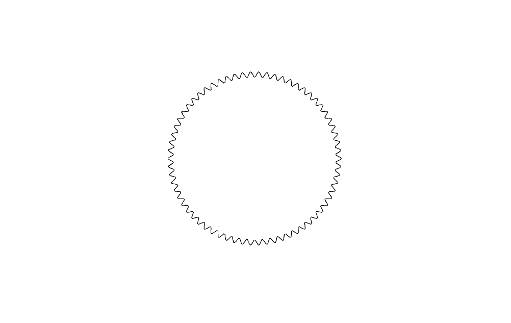 Precision Gear Vector Design for CNC Laser Cutting DXF