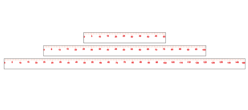 Precision Ruler Set Vector Files for Laser Cutting