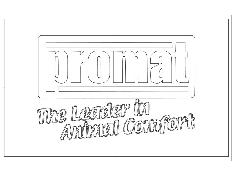 Promat Logo The Leader In Animal Comfort DXF Vector File