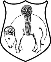 Ram Heraldic Shield Vector Design for Laser Cutting DXF