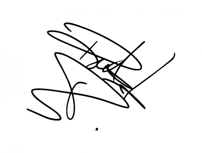 Robb Signature Custom Vector Design DXF File