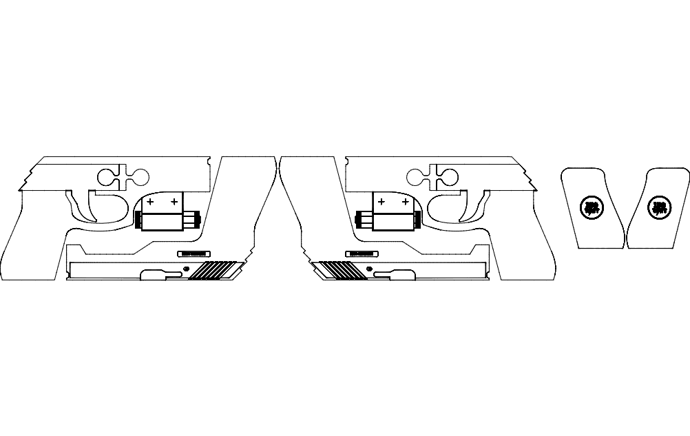 Rubber Band Gun DXF File for Laser Cutting