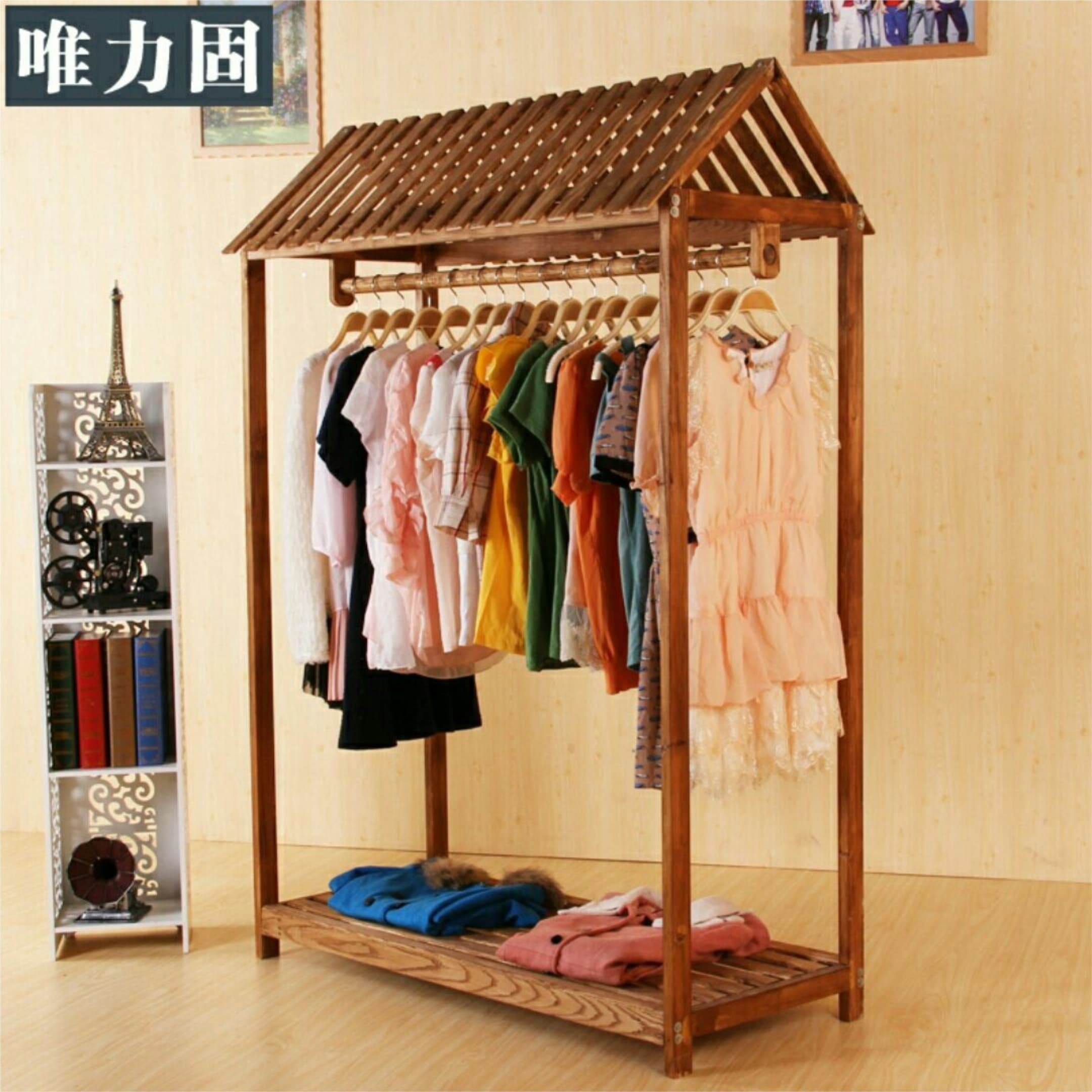 Rustic Roof Top Clothes Rack Laser Cut Vector File