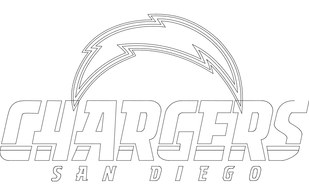 San Diego Chargers Logo Vector File for CNC Laser Cutting