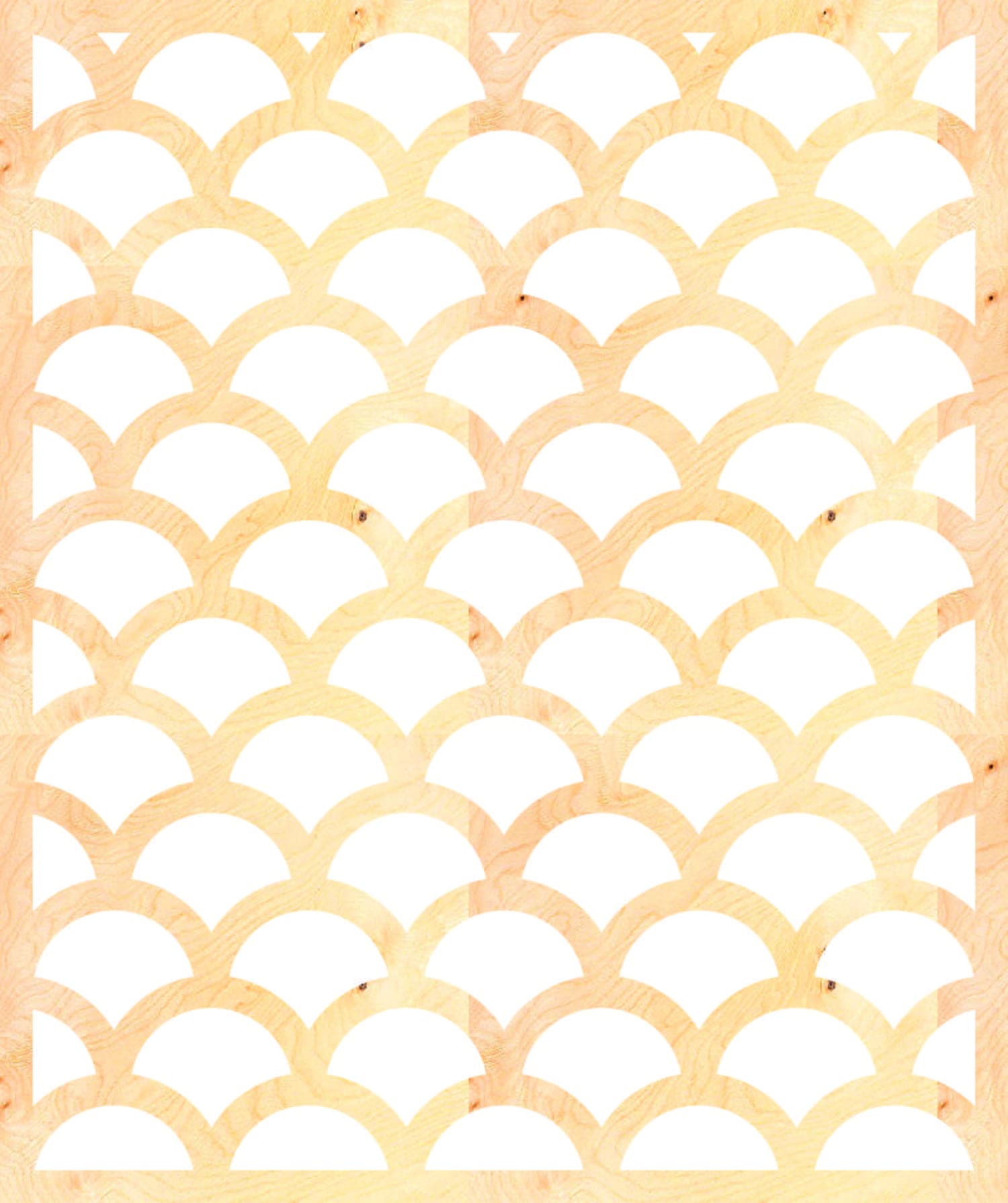 Scales Decorative Panel Laser Cut Vector Design