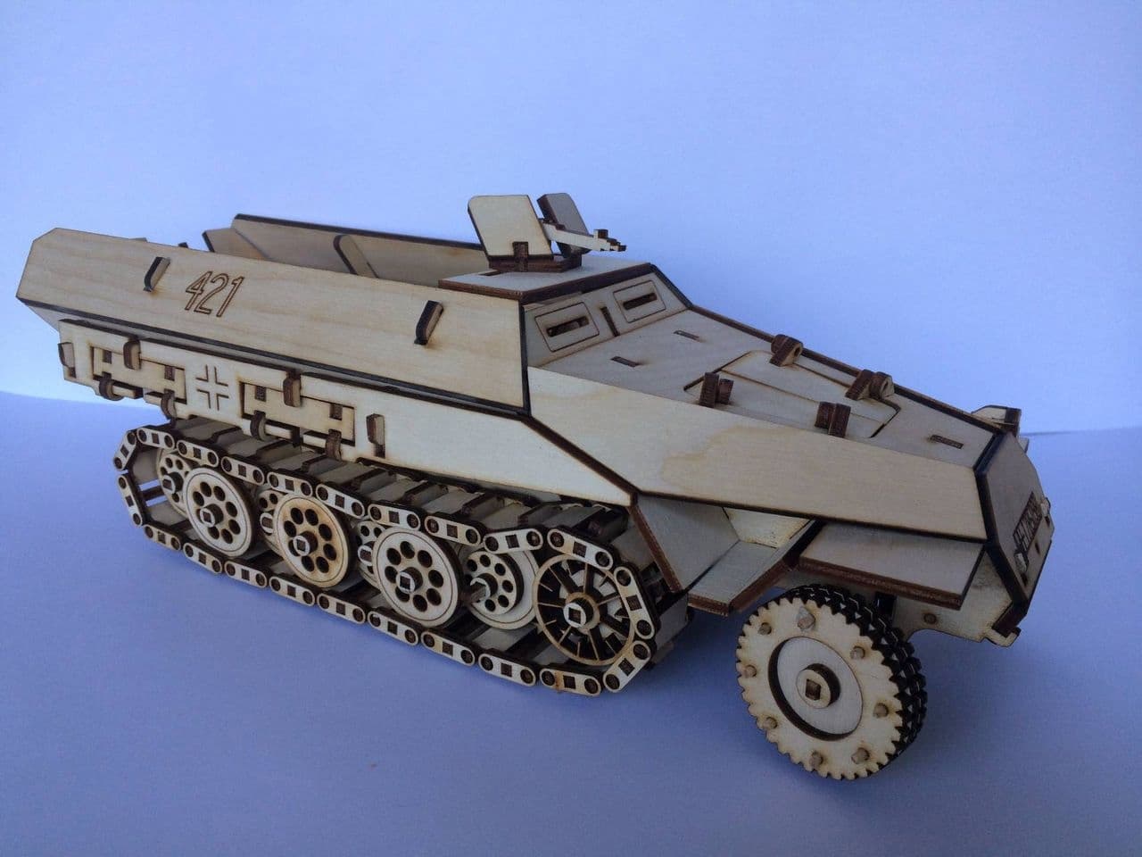 Sd.Kfz. 251 Half-Track 3D Puzzle Laser Cut Vector File
