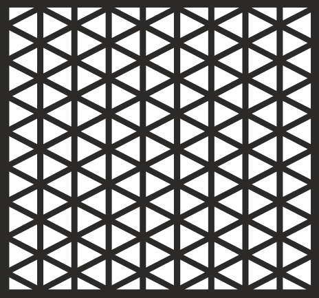 Seamless Triangular Grid Pattern Vector for Laser Cutting