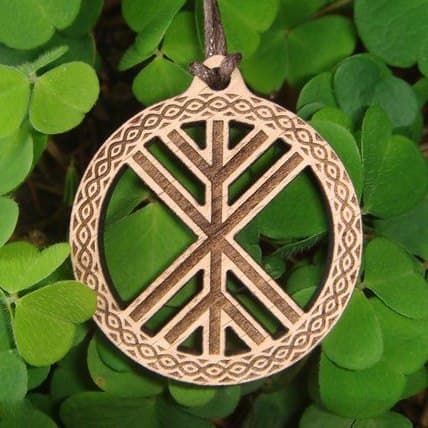 Slavic Amulet Pendant Vector Design for Laser Cutting DXF