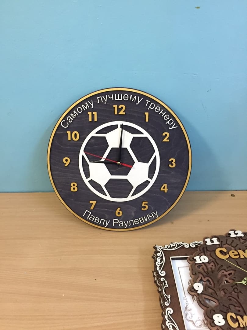 Soccer Ball Wall Clock Laser Cut Vector File (DXF, SVG)