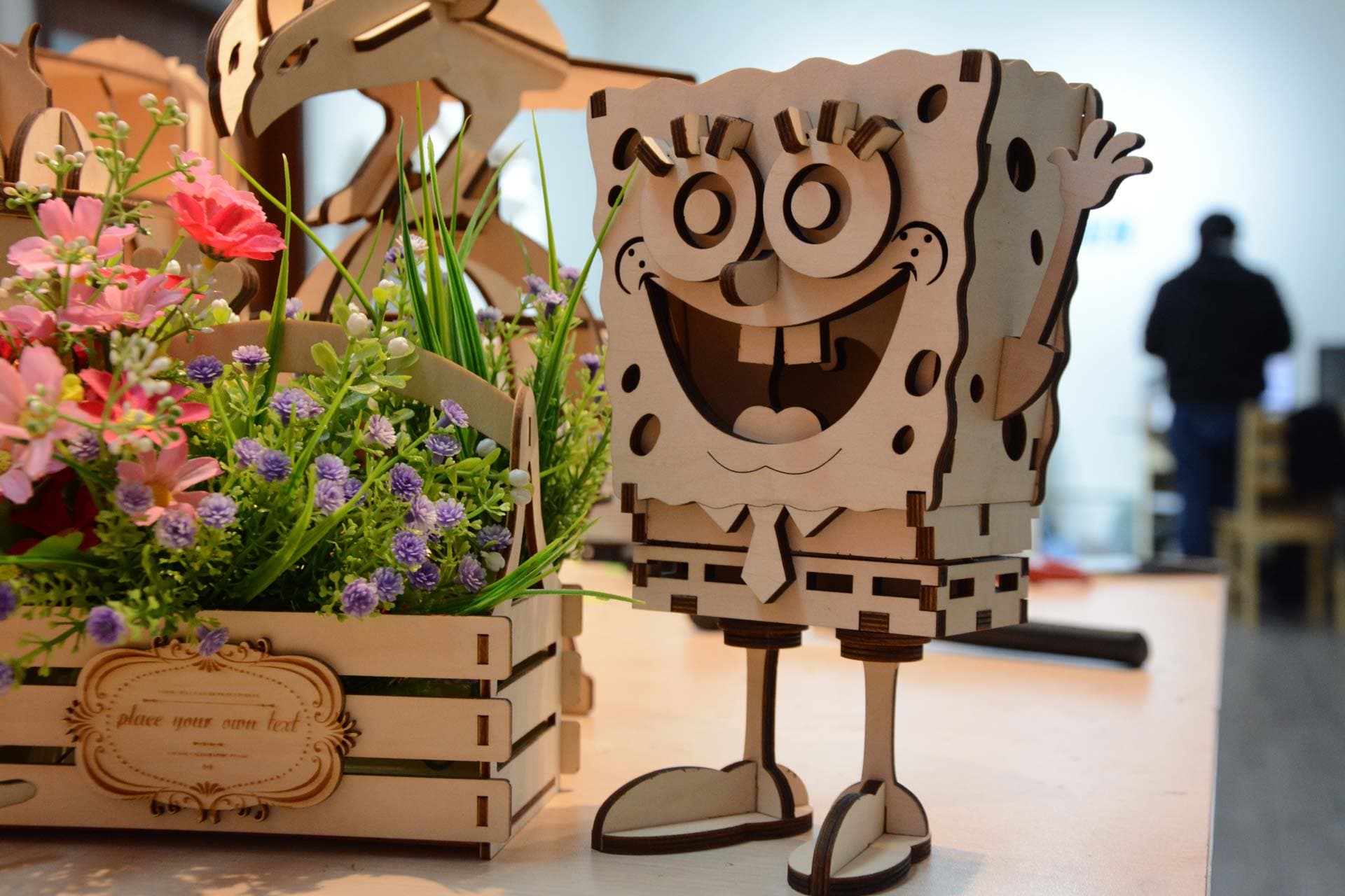 SpongeBob SquarePants 3D Wooden Puzzle Laser Cut Vector File