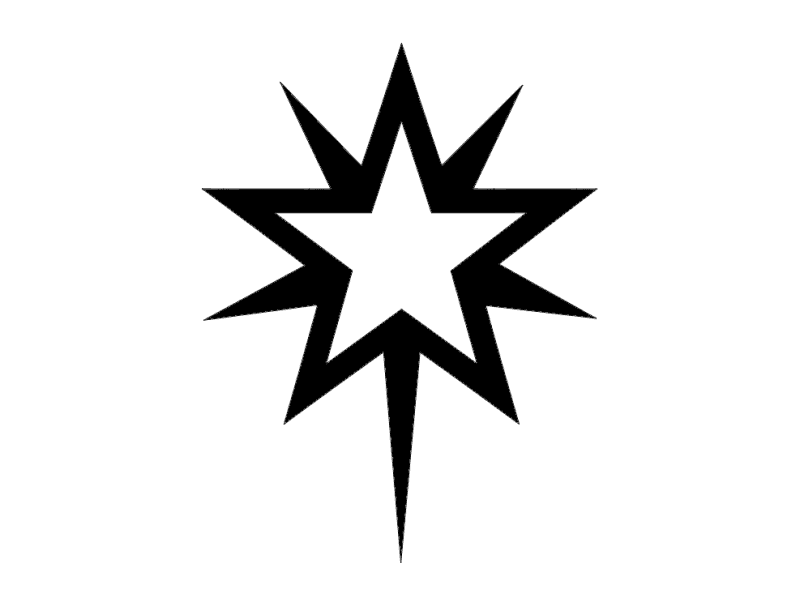 Star Burst Geometric Vector Design DXF File for Laser Cutting