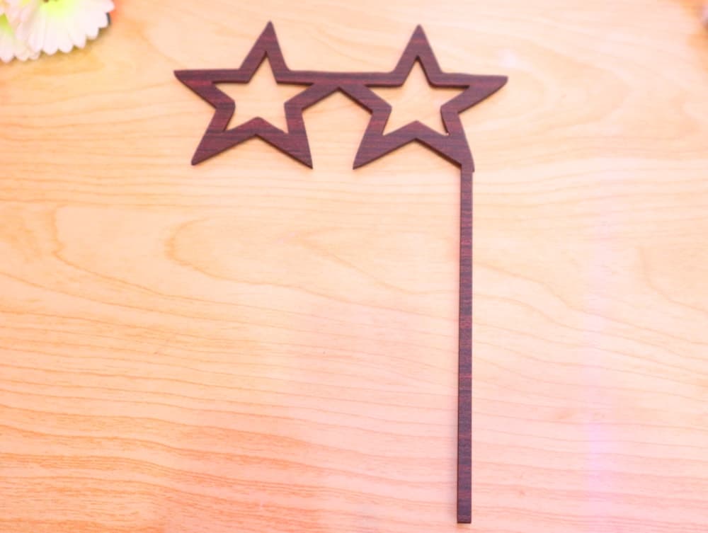 Star Shape Party Glasses Vector File for Laser Cutting DXF