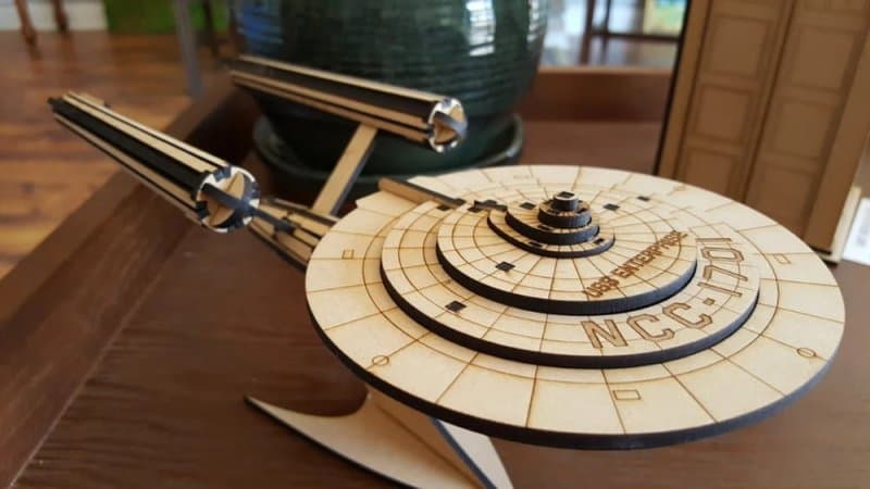 Star Trek USS Enterprise 3D Puzzle Laser Cut File
