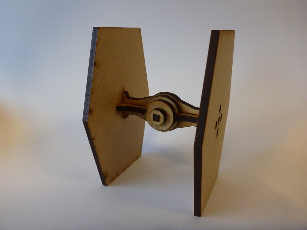 Star Wars TIE Fighter 3D Puzzle Laser Cut DXF File
