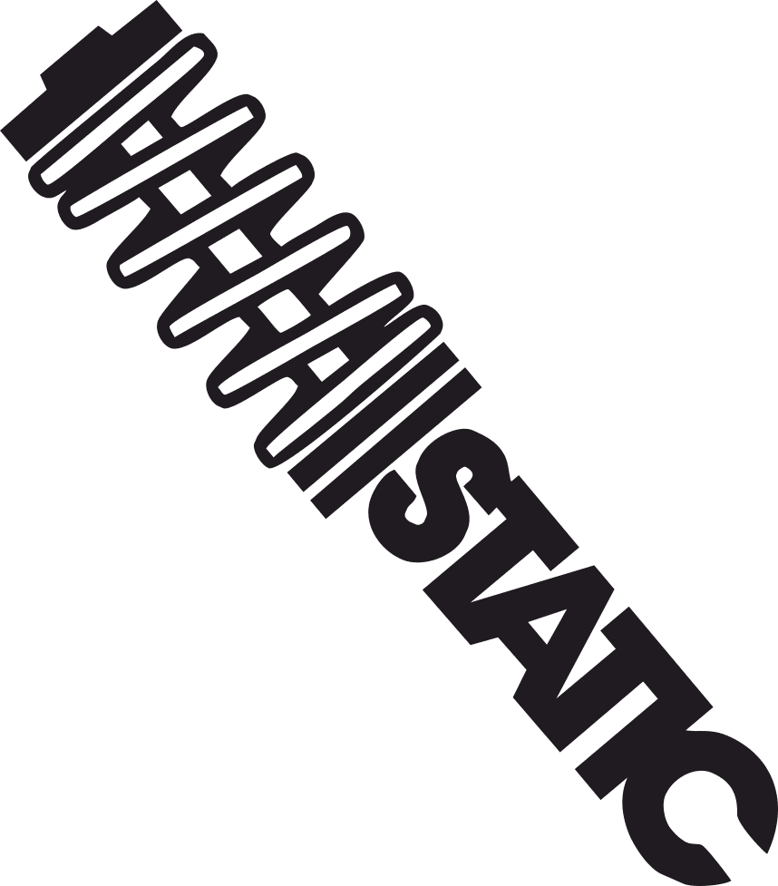 Static Automotive Coilover Logo Vector DXF File