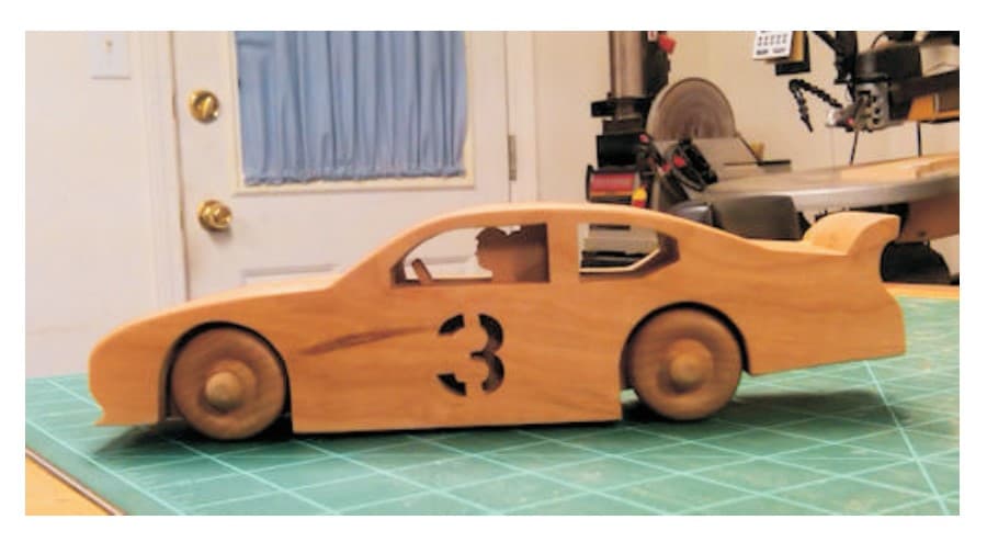 Stock Car Race Car 3D Wooden Puzzle Vector Laser Cut File
