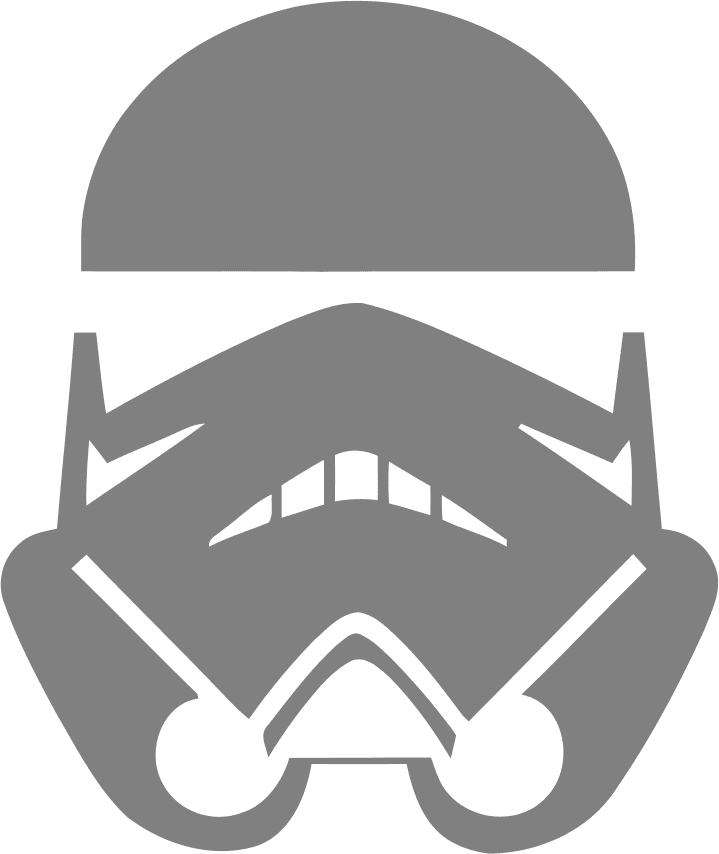 Stormtrooper Helmet Vector Design for Laser Cutting DXF SVG