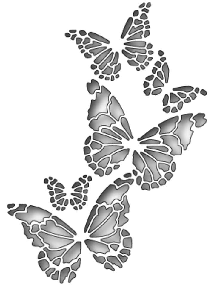 Stunning Butterfly Stencil Vector - Free DXF for Laser Cutting