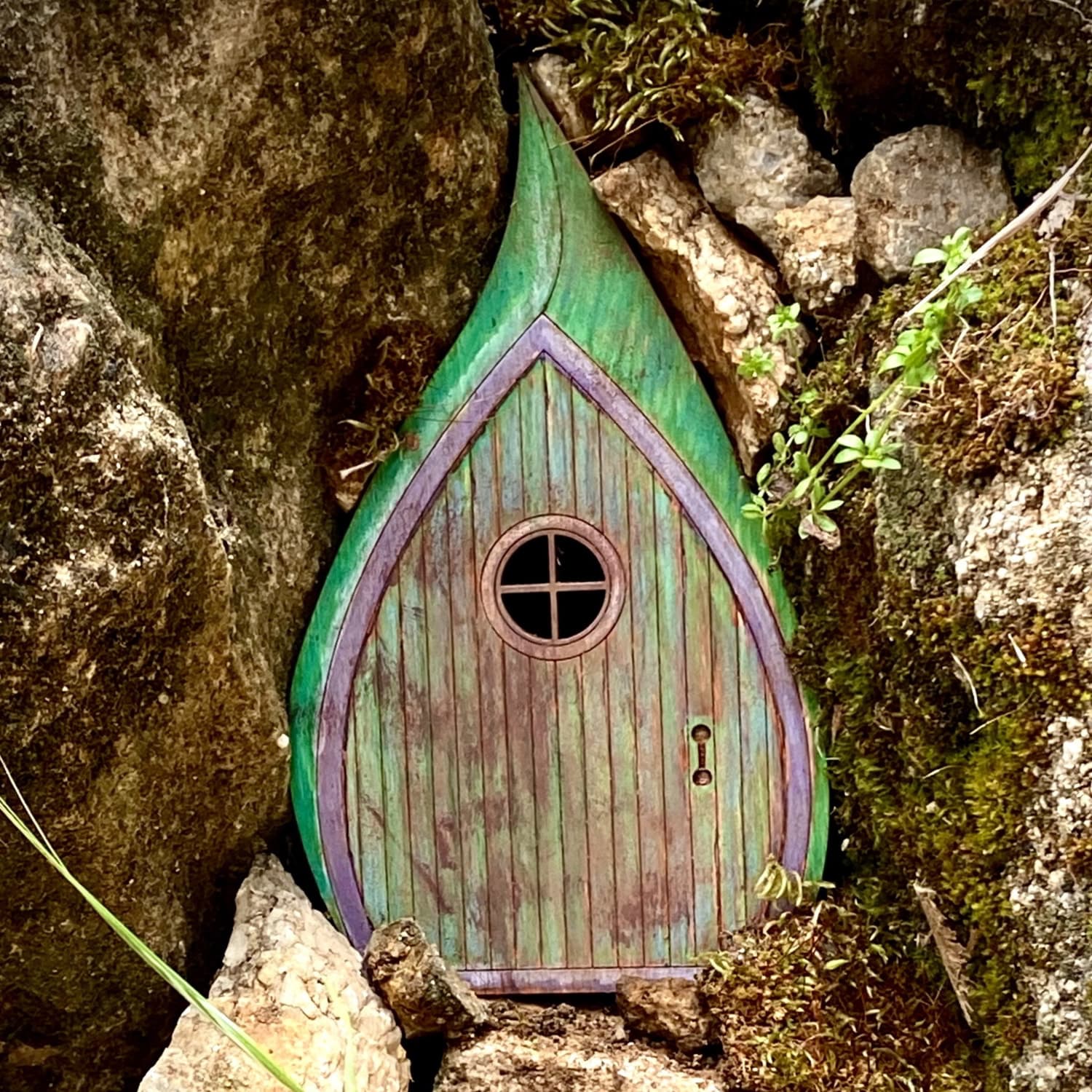 Teardrop Fairy Door SVG File for Laser Cutting