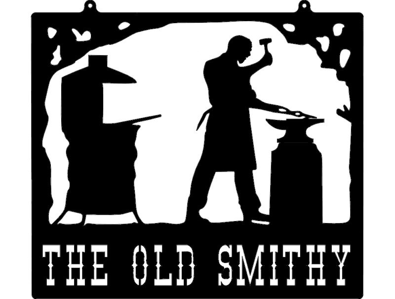 The Old Smithy Metal Wall Art DXF File for CNC