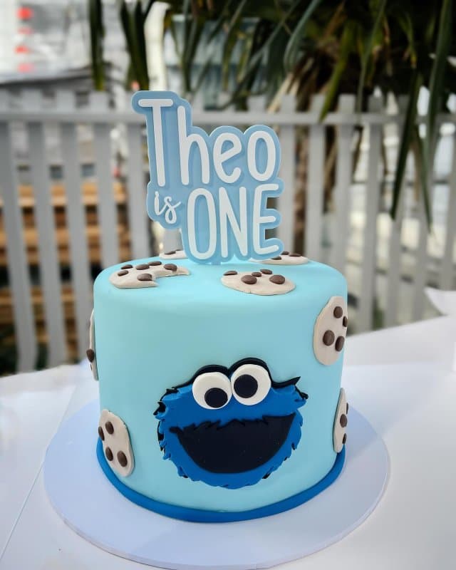 Theo is ONE Cake Topper Vector File for Laser Cutting