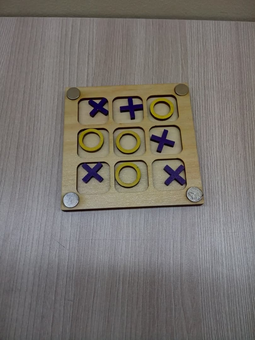 Tic Tac Toe Board Game Laser Cut Vector File