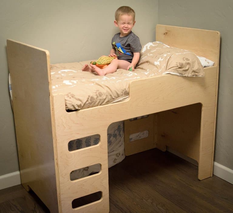 Toddler Loft Bed CNC Vector Plan for Laser Cutting