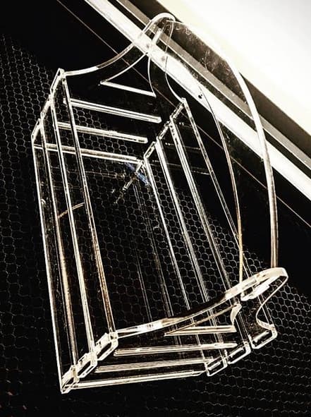 Transparent Acrylic Caddy Box Laser Cut Vector File