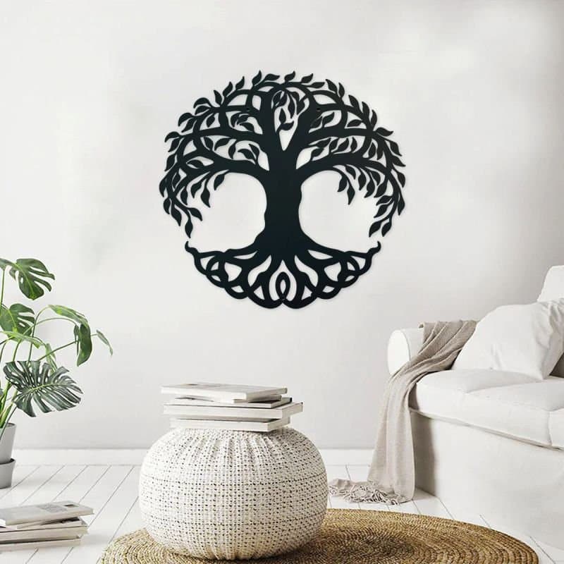 Tree of Life Celtic Wall Art Vector Design (DXF, SVG)