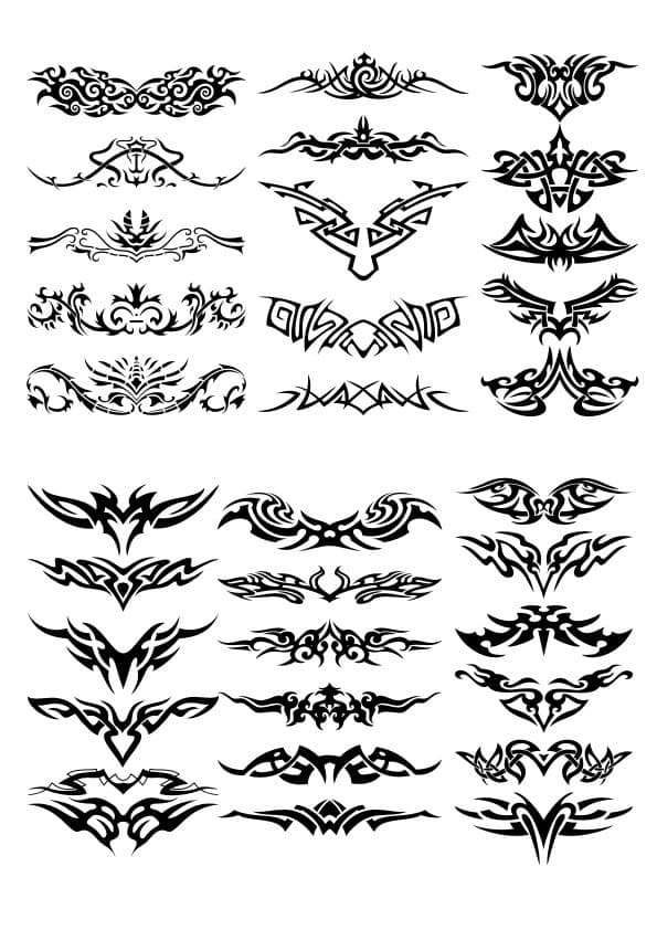 Tribal Ornament Vector Collection for Laser Cutting and CNC