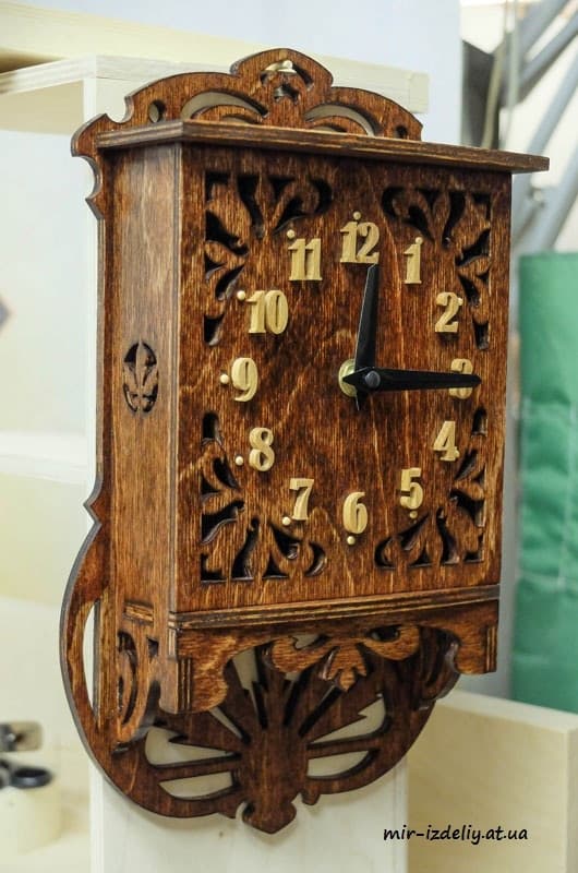 Vintage Style Wall Clock Laser Cut Vector File