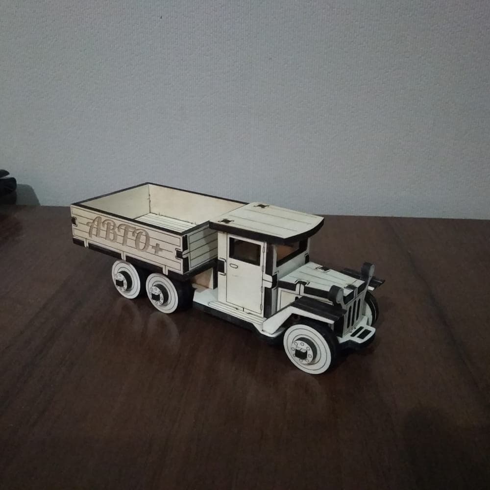 Vintage Truck 3D Puzzle Laser Cut Vector File