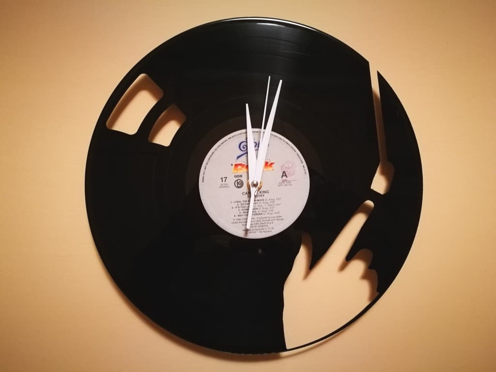 Vinyl Record Wall Clock Laser Cut Vector File