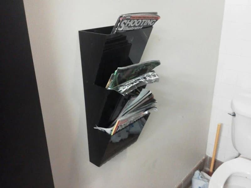 Wall Mounted Magazine Rack Vector File for Laser Cutting DXF