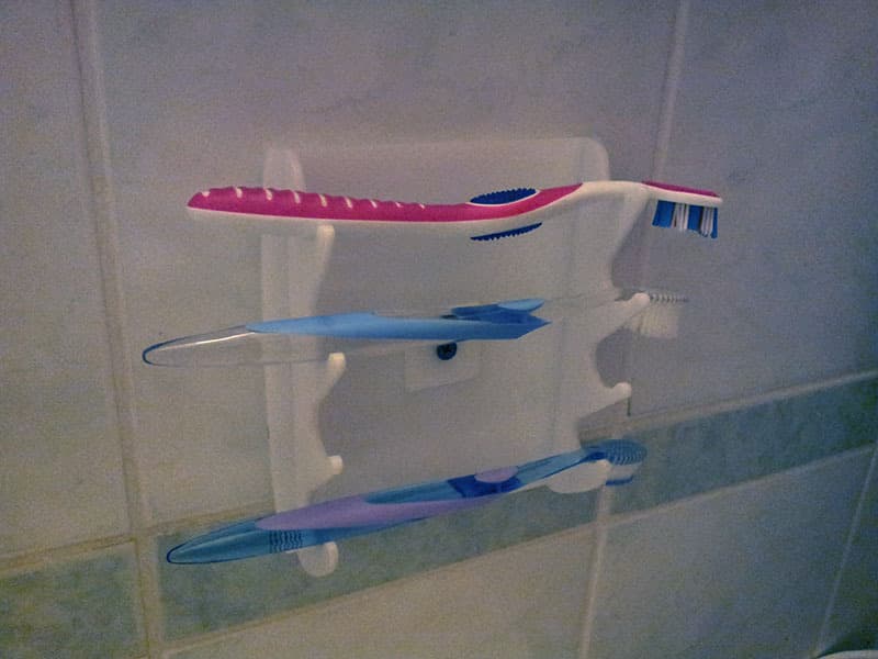 Wall-Mounted Toothbrush Holder Vector File (DXF, SVG)