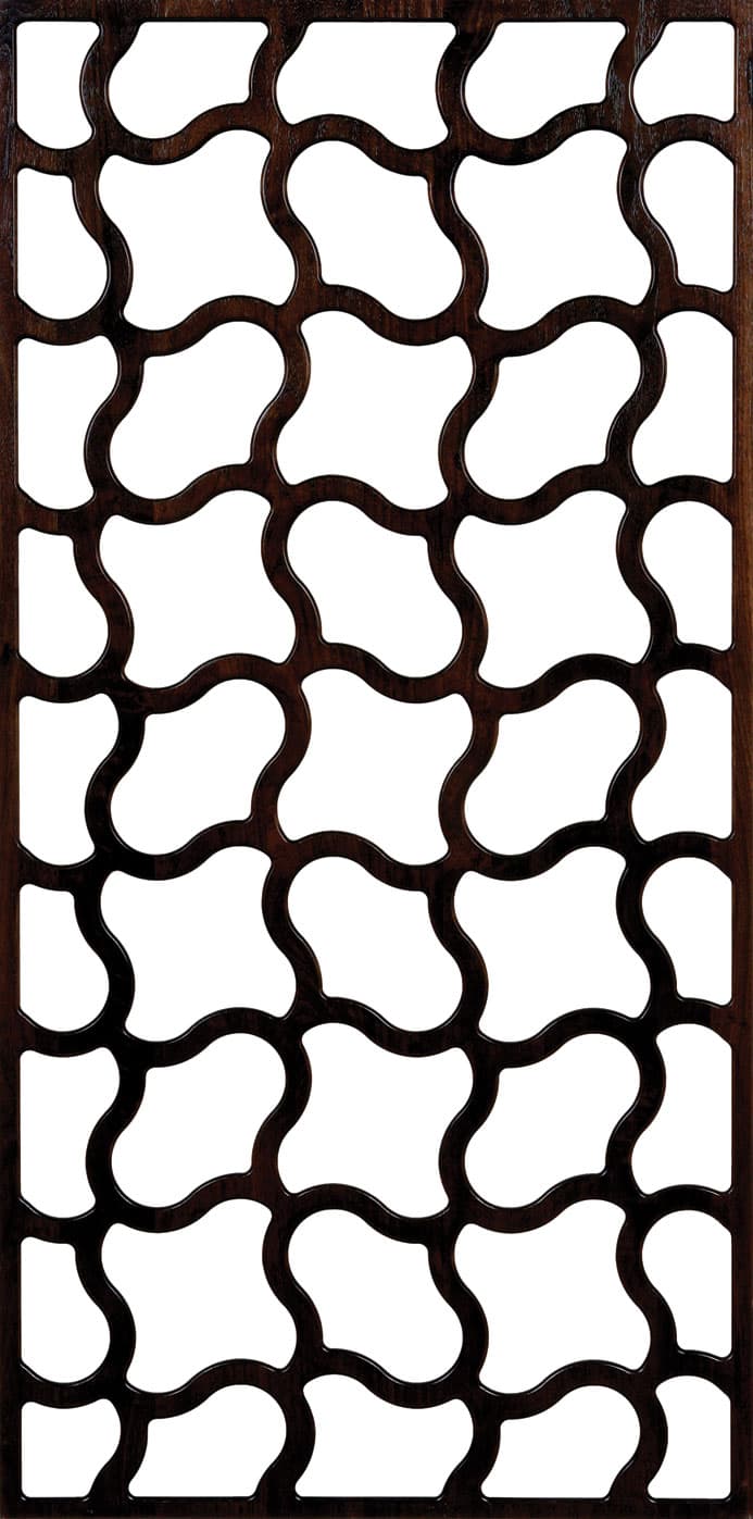 Wavy Geometric Grille Panel Design Vector - DXF File