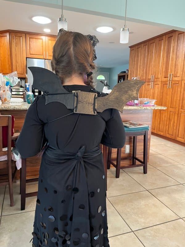 Wearable Halloween Bat Wings Vector File for Laser Cutting (SVG)