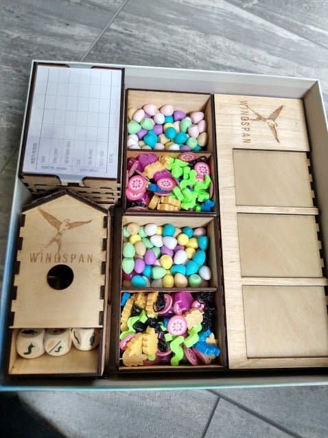 Wingspan Board Game Organizer Laser Cut Files SVG