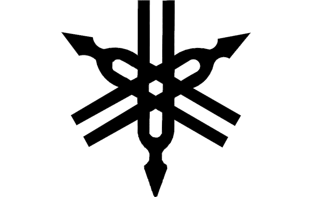 Yamaha Logo Vector File for Laser Cutting DXF